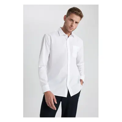 DEFACTO Regular Fit Poplin Long Sleeve Shirt