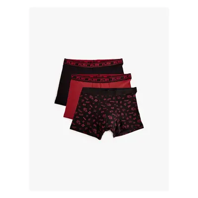 Koton 3-Piece Boxer Set Game Printed Multicolored Cotton