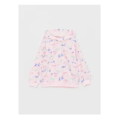 LC Waikiki Printed Long Sleeve Girls' Hoodie