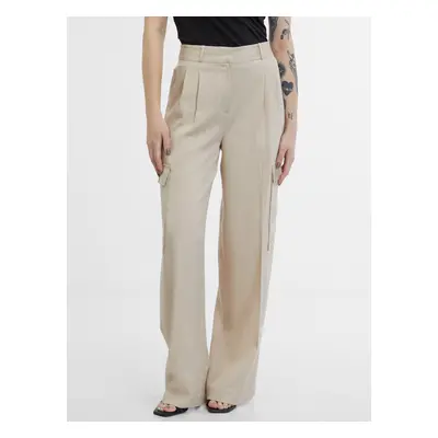 Beige women's trousers ORSAY