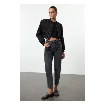 Trendyol Black High Waist Mom Jeans