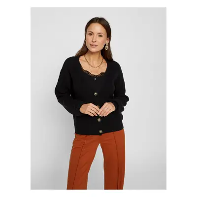 Black Cardigan Pieces Karie - Women's