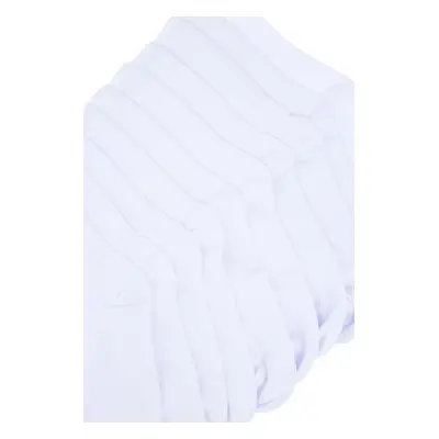 Trendyol White Pack Cotton Basic College-Tennis-Medium Socks