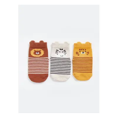 LC Waikiki Lcw Printed Baby Boy Socks 3-Pack