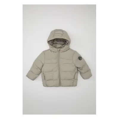 DEFACTO Baby Boy Hooded Water Repellent Fabric Puffer Jacket