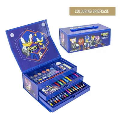 COLOURING STATIONERY SET BRIEFCASE SONIC PRIME