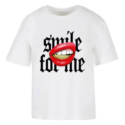 Women's T-shirt Smile For Me - white