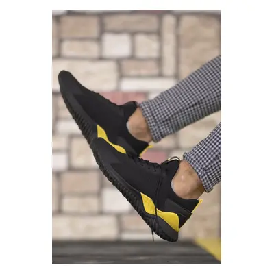 Riccon Black Yellow Unisex Sneakers