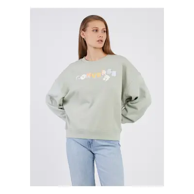 Light Green Women's Sweatshirt Converse - Women