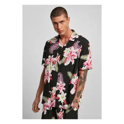 Viscose AOP Resort Shirt darkjungle