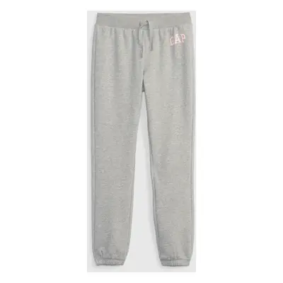 Gray girly sweatpants jogger logo GAP french terry