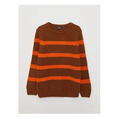 LC Waikiki Crew Neck Striped Long Sleeve Boy's Knitwear Sweater