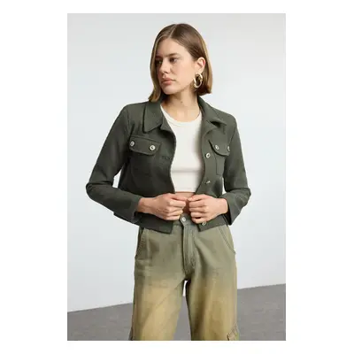 Trendyol Light Khaki Woven Blazer Jacket