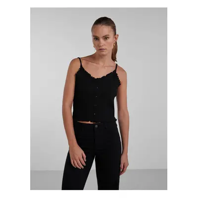 Women's Black Tank Top Pieces Nukisa - Women