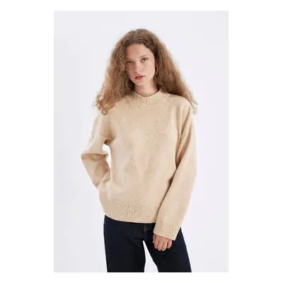 DEFACTO Oversize Fit Wide Fit Half Turtleneck Knitwear Sweater