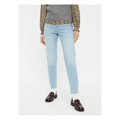 Light Blue Mom Jeans Pieces Leah - Women