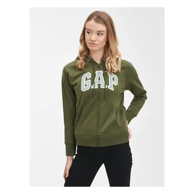 Zippered sweatshirt with GAP logo - Women