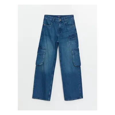 LC Waikiki Wideleg Women's Cargo Jean Pants