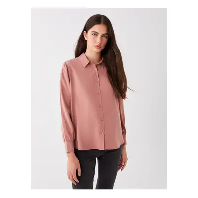 LC Waikiki Plain Long Sleeve Oversize Women's Shirt