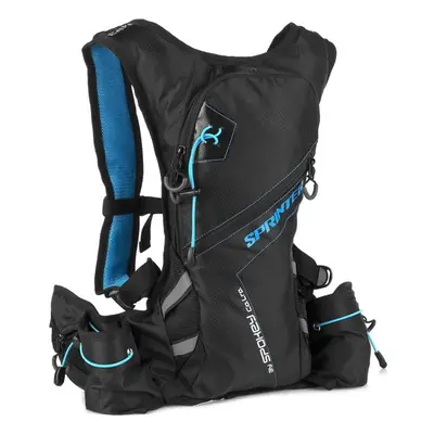 Spokey SPRINTER Sports, cycling and running backpack l, blue/clear, waterproof