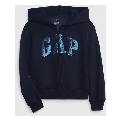 GAP Kids Sweatshirt logo with sequins - Girls