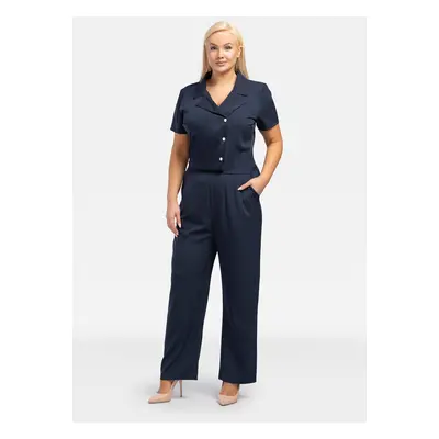 Karko Woman's Jumpsuit Q265 Navy Blue