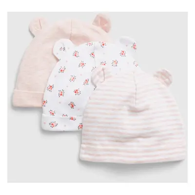 GAP Baby beanie with ears, 3pcs - Girls