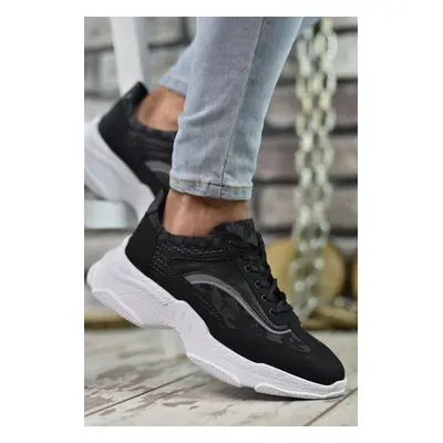 Riccon Black and White Men's Sneakers