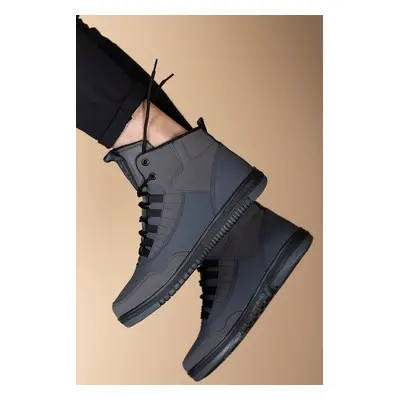 Riccon Gray Black Men's Sneaker Boots