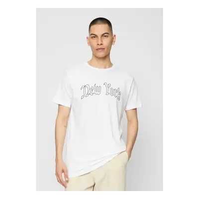 New York Wording T-shirt white