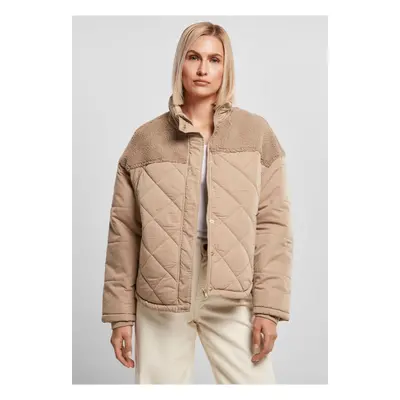 Women's Oversized Diamond Quilt Puffer Jacket softtaupe