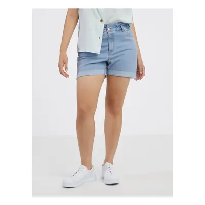 Light Blue Womens Denim Shorts JDY Roma - Women