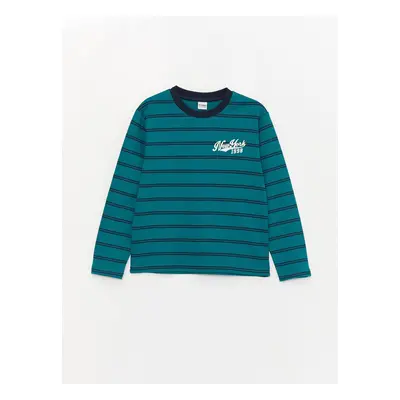 LC Waikiki Crew Neck Striped Long Sleeve Boys' T-Shirt