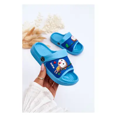 Light children's slides Animal sandals Blue Rico