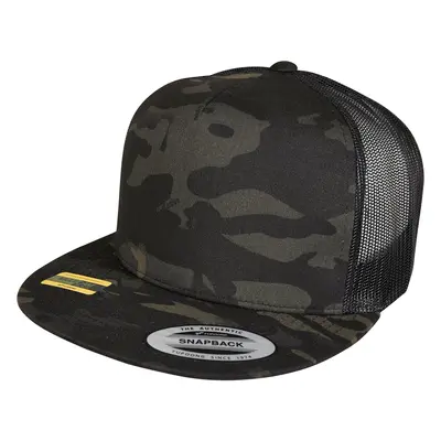 Black Multicam Trucker Cap