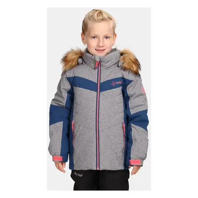 Girls' ski jacket Kilpi ALISIA-JG Light grey