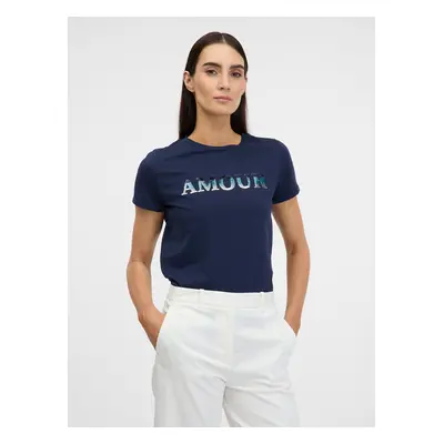 Orsay Blue women's short-sleeved t-shirt - Women's