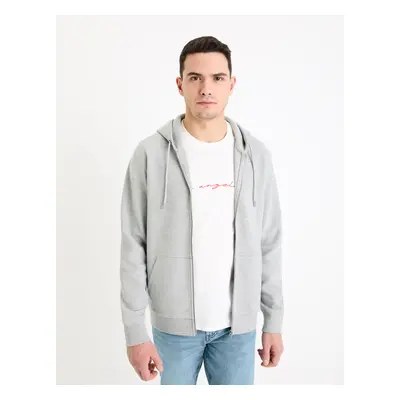 Celio Zip-Up Sweatshirt Gepiquet - Men's