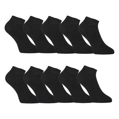 10PACK Styx low bamboo black socks