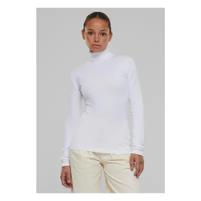 Women's knitted turtleneck white