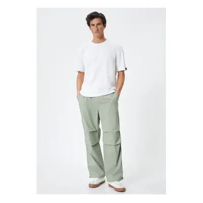 Koton Oversize Parachute Trousers Cargo Pocket Detailed