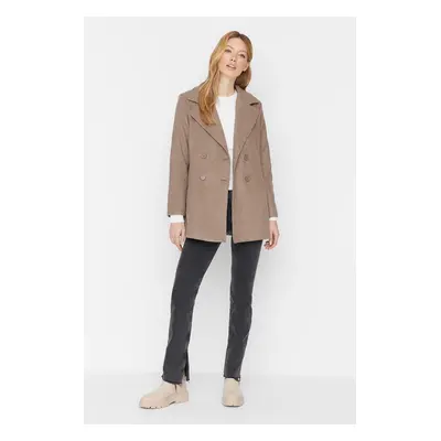 Trendyol Mink Buttoned Lined Cachet Coat