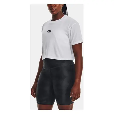 Under Armour T-Shirt UA BRANDED LOGO CROP SS-WHT - Women