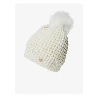 Women's cream beanie HELLY HANSEN W SNOWFALL BEANIE - Women