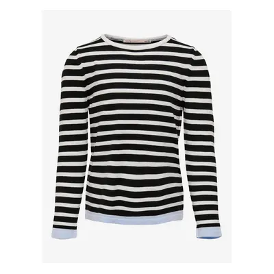 White-black girly striped sweater ONLY Suzana - Girls