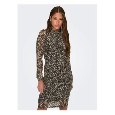 Brown Women's Patterned Sheath Dress ONLY Erica - Women