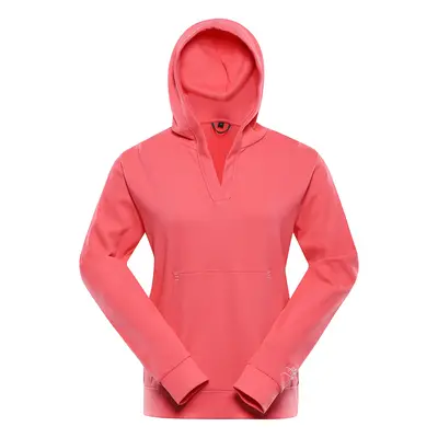 Women's hoodie ALPINE PRO MALMA calypso coral