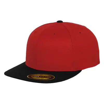 Premium Fitted 2-Tone red/blk