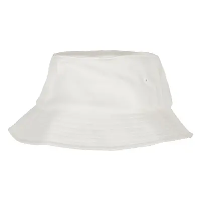 Children's Cap Flexfit Cotton Twill Bucket, White