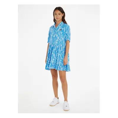 Blue Women Patterned Shirt Dress Tommy Jeans - Women